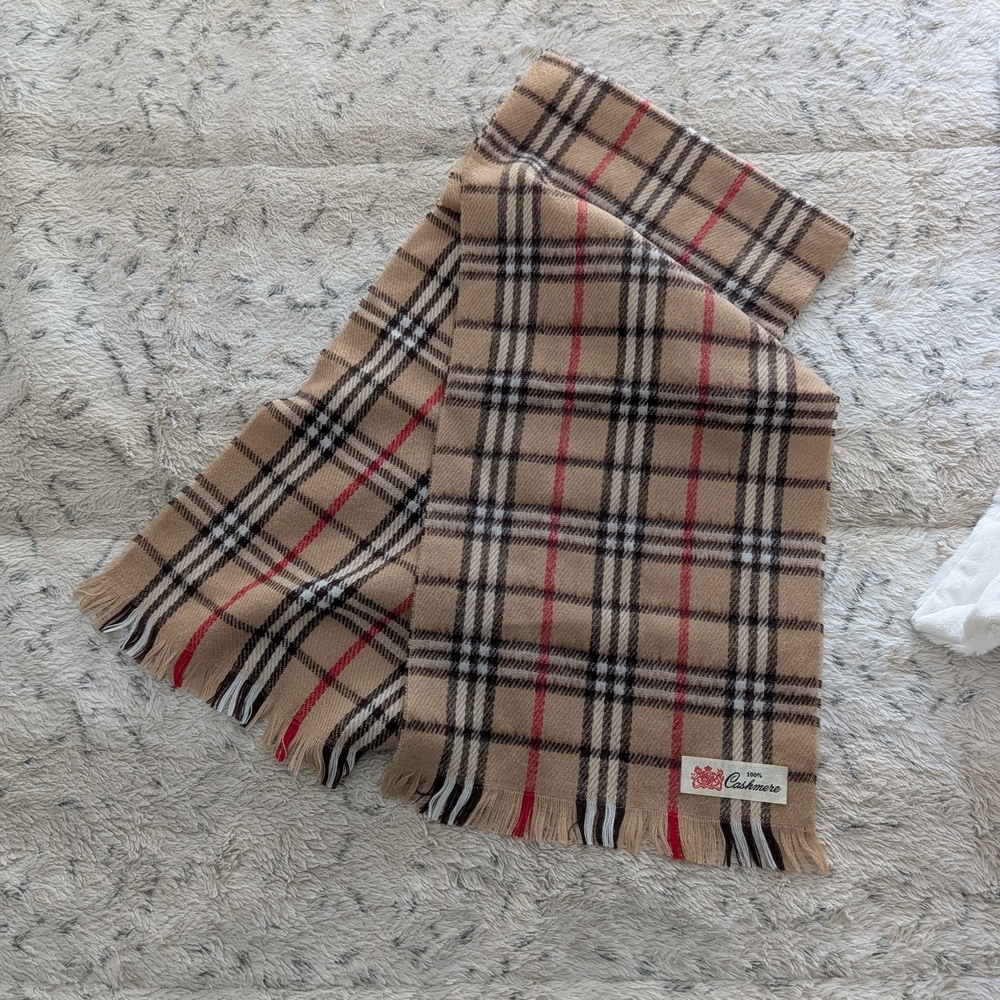 Plaid “Cashmere” Scarf